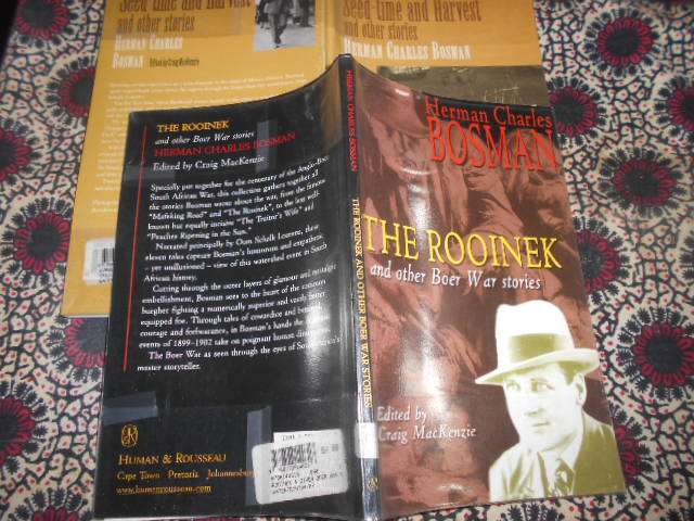 2  Herman Charles Bosman story softbacks - Rooinek Boer stories & Seedtime & Harvest