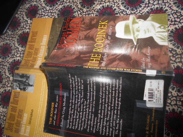 2  Herman Charles Bosman story softbacks - Rooinek Boer stories & Seedtime & Harvest