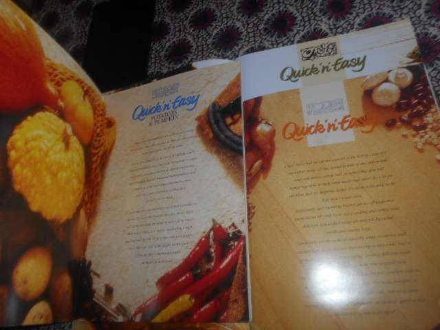 Three Quick 'N Easy South African  cookbooks casseroles , braais, potatoes & pumpkin