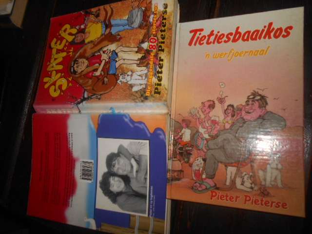 2 boeke van P PIETERSE - SKATER (80 stories autogr.)  en   TIETIESBAAI