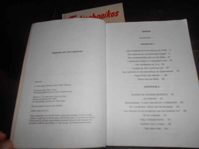 2 boeke van P PIETERSE - SKATER (80 stories autogr.)  en   TIETIESBAAI