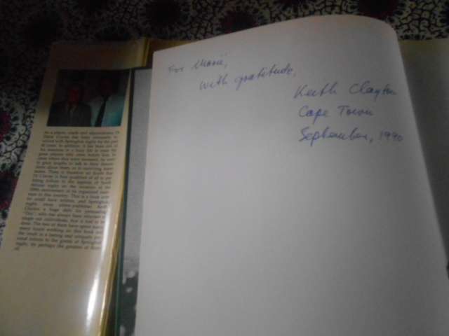 DOC CRAVEN'S TRIBUTE - THE LEGENDS OF SPRINGBOK RUGBY 1889-198 autographed 1st ed