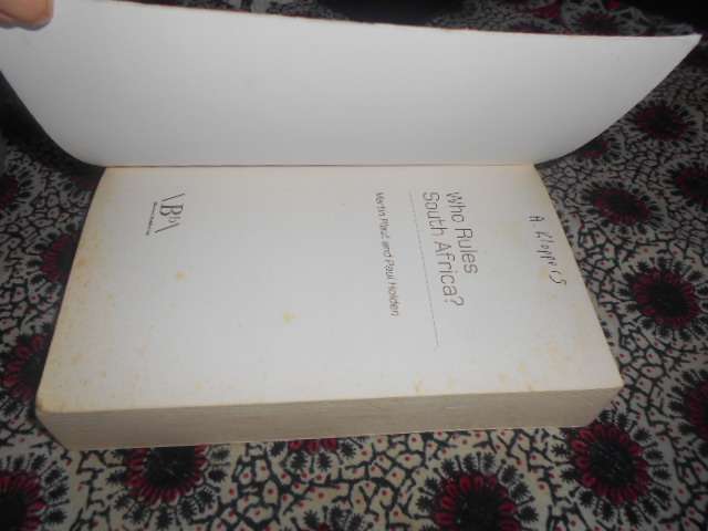 Who Rules South Africa? - By Martin Plaut and Paul Holden 1st ed 2012