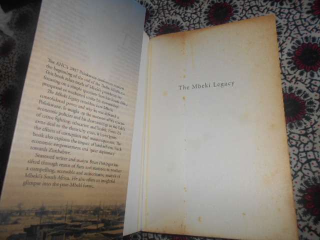 THE MBEKI LEGACY - BRIAN POTTINGER -  Zebra 2008 softback