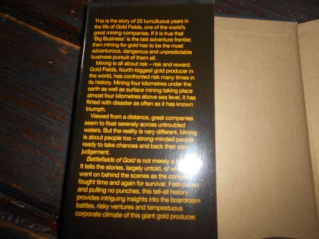 Rex Gibson (autographed) BATTLEFIELDS OF GOLD - 2012 Jonathan Ball Pub Cape Town