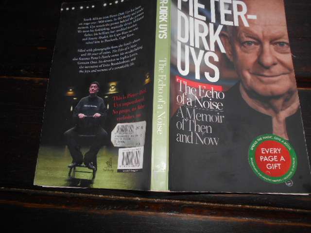 Pieter Dirk Uys - THE ECHO OF A NOISE - Memoir of then and now - Tafelberg illus softback 2018