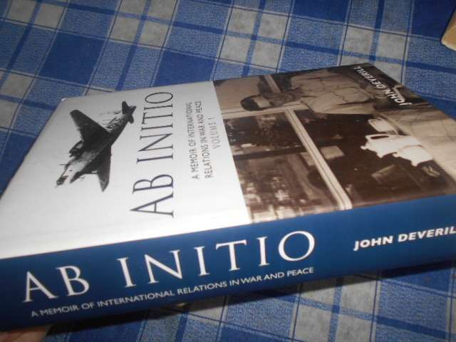 AB INITIO - MEMOIR- INTERNATIONAL RELATIONS - WAR & PEACE VOL 1. autographed