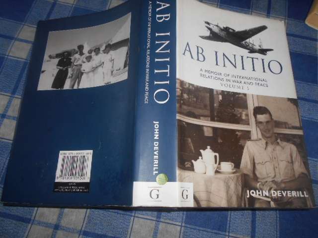 AB INITIO - MEMOIR- INTERNATIONAL RELATIONS - WAR & PEACE VOL 1. autographed