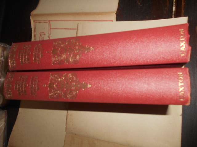 2 old  Charles Dickens  books - DAVID COPPERFIELD-  volume 1 & d 2 -  Caxton Pub books with plates