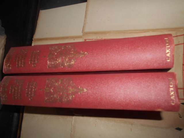 2 Charles Dickens  books  - NICHOLAS NICKLEBY  volume 1 & d 2 -  Caxton Pub books with plates