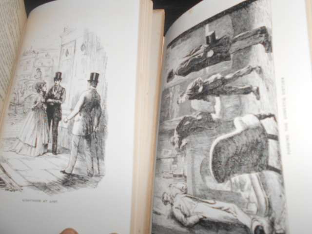 2 old  Charles Dickens  books -OUR MUTUAL FRIEND-  volume 1 & d 2 -  Caxton Pub books with plates