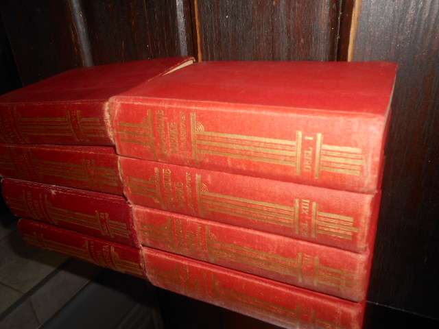 Agt Versamelde Werke boeke van Langenhoven Nasionale Boekhandel 1950 - 1956