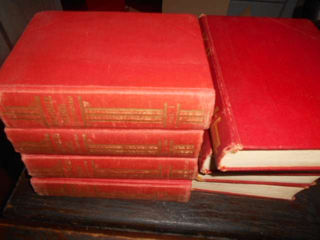 Agt Versamelde Werke boeke van Langenhoven Nasionale Boekhandel 1950 - 1956
