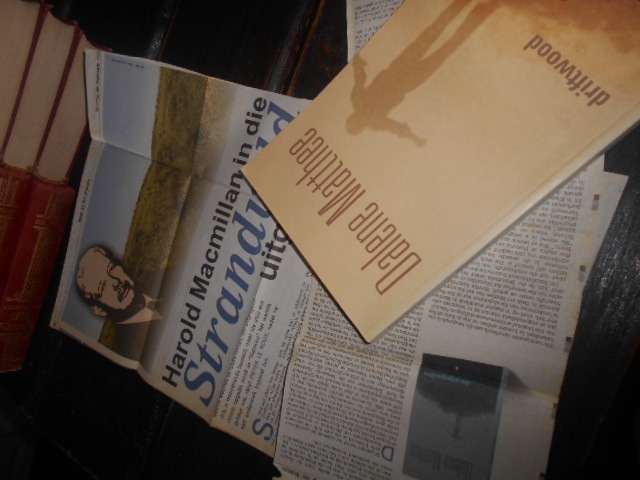 DALENE MATTHEE - DRIFTWOOD -  PENGUIN BOOKS 2005  SOFTBACK  with newspaper clipping