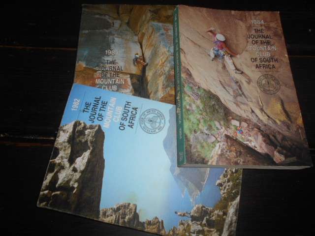 Three illustrated Mountain Club Journals of SA 1982 & 1983, 1984 - Kaapse Afdeling