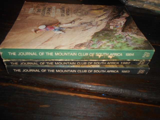 Three illustrated Mountain Club Journals of SA 1982 & 1983, 1984 - Kaapse Afdeling