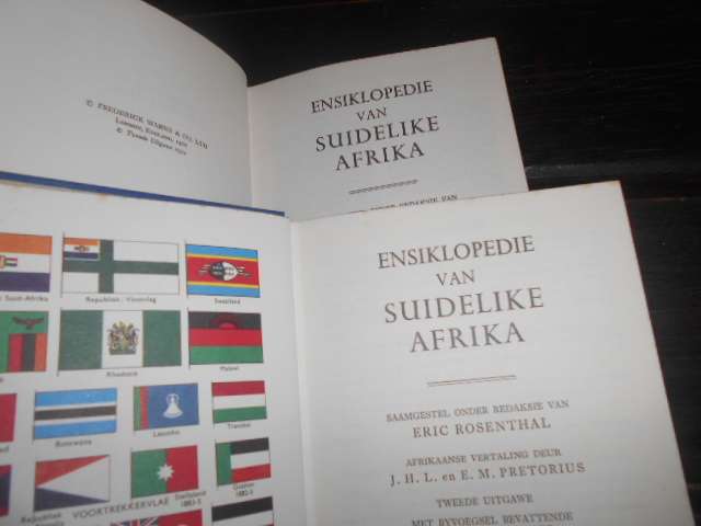stel van twee ERIC ROSENTHAL: Ensiklopedie van SUIDELIKE AFRIKA Volume 1 (A-L) en 2 (M-Z)