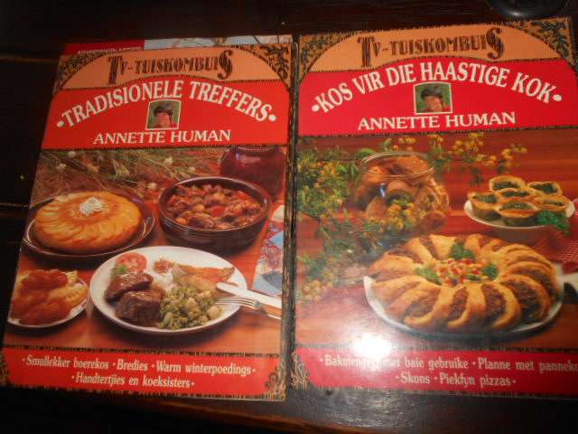 TWEE  tv TUISKOMBUIS sagtebande -  Annette Human - Tradisionele treffers, Kos vir die haastige kok