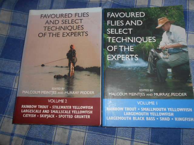 M Meintjes and M Pedder - Vol 1 & 2 softback books - Favoured Flies & expert techniques