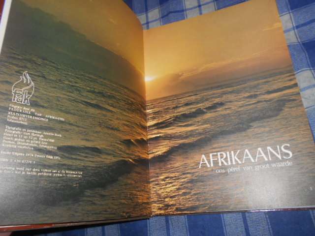 AFRIKAANS ONS PEREL VAN GROOT WAARDE FAK 1975 geillus Afr rare geskied