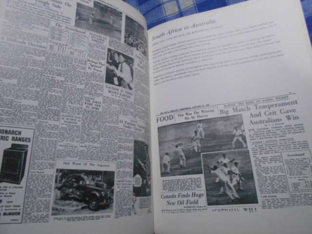 Great Springbok Cricket Tests: 100 Years Headlines, Centenary Scrapbook  C.Greyvenstein large illus