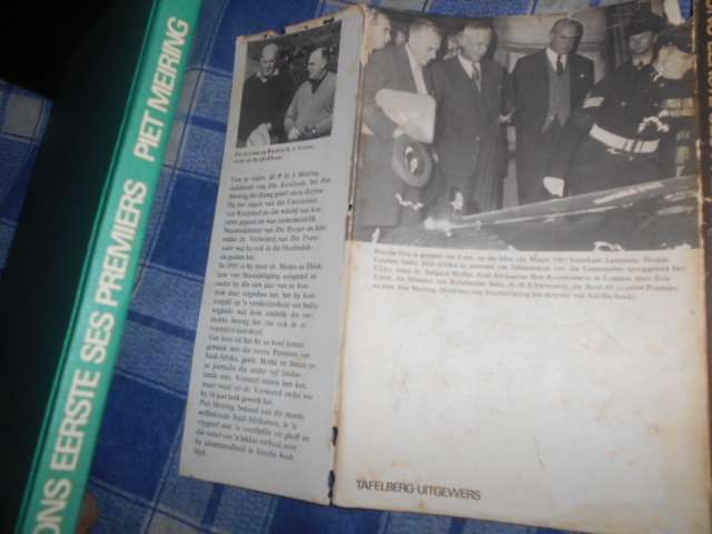 Ons eerste 6 premiers deur Piet Meiring  1972 1ste ed illus hardback