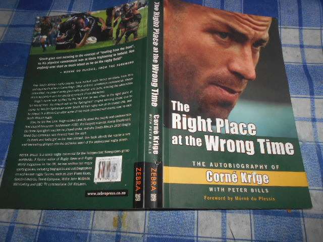 Corne Krige autobiography illustrated softback with Peter Bills