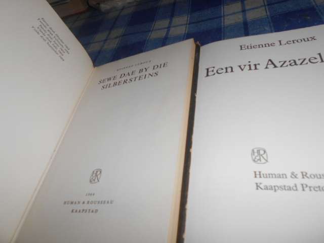 2 Etienne LeRoux boeke -  7 dae by die Silbersteins & Een vir Azanel
