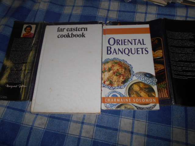 2 Charmaine Solomon  illus. cooking books - Oriental Banquets & Far Eastern Cookbook