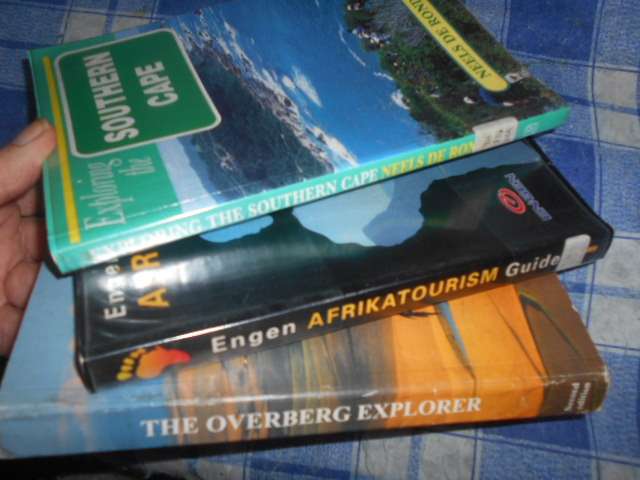 3 touist guides - 1.  Overberg Explorer  2. Engin Afrikatourism Guide 3. Southern Cape N. de Ronde