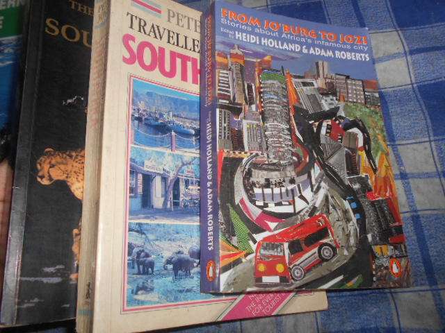Two travel guides -  by  P Joyce &  L de villiers & stories  travel Joburg to Jozi
