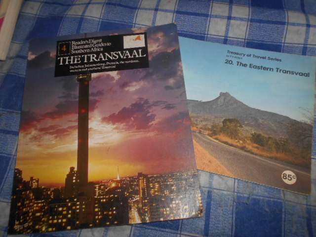 2 TRANSVAALtravel books- The Eastern Transvaal - Mobil by BULPIN &  THE TRANSVAAL (guide)