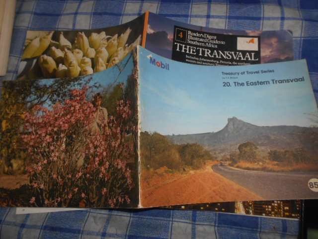 2 TRANSVAALtravel books- The Eastern Transvaal - Mobil by BULPIN &  THE TRANSVAAL (guide)