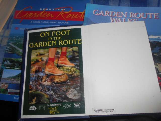 3  GARDEN ROUTE BOOKS:  1. GARDEN ROUTE WALKS, &  2.  ILLUS SOUVENIR  3.  ON FOOT GARDEN ROUTE