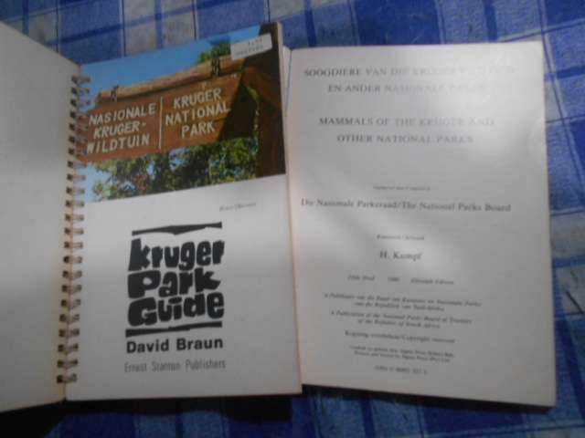 2 illus books - Kruger Park Guide & Mammals of Kruger& other National parks