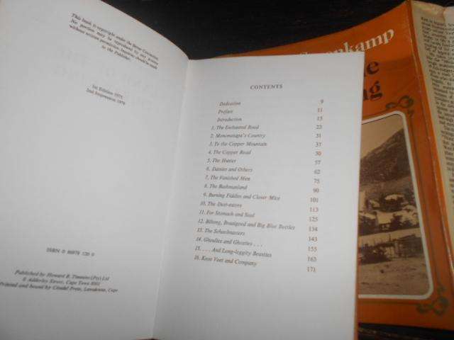 Willem Steenkamp - Land of the Thirst King (photo Messelpad) & photocopies of prison, mineshaft etc.