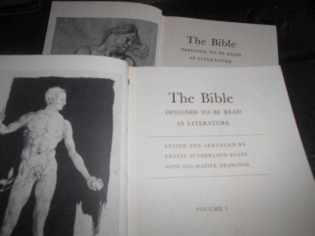 E Sutherland Bates - The Bible: Designed to be read as literature. 2 Vols Folio Soc MCMLVIII