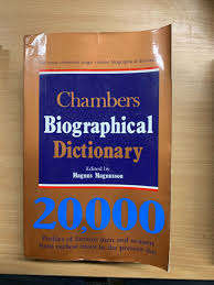 1996 "CHAMBERS BIOGRAPHICAL DICTIONARY" 2000 PROFILES - 1995 thick softback