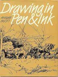 ANGUS SCOTT - DRAWING IN PEN & INK -  1985 1st ed.