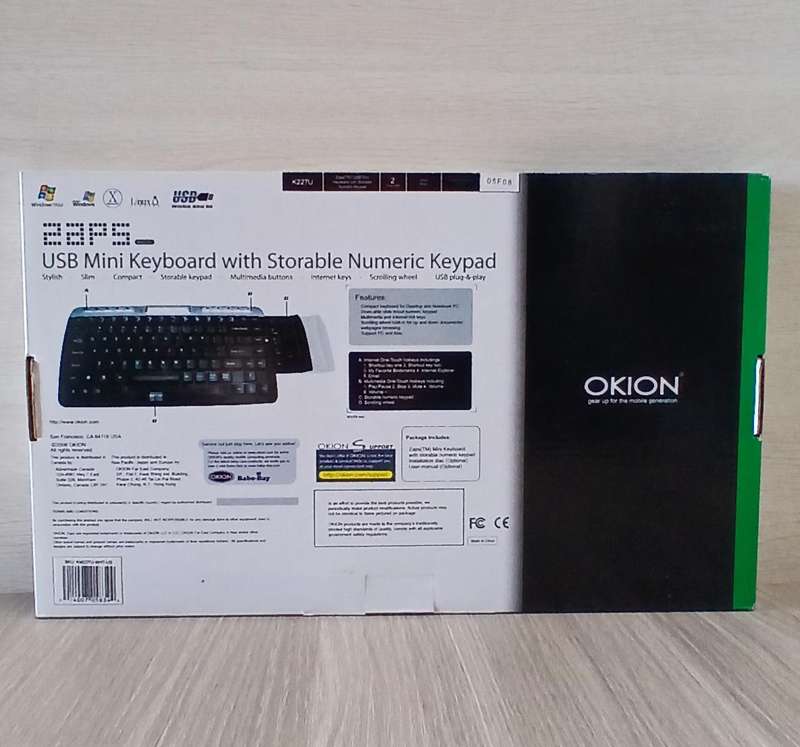 Brand New Okion Mini USB Keyboard