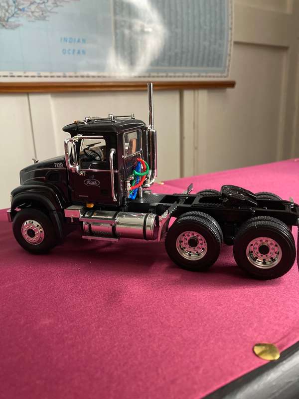 MACK TRUCK AND TRAILER BY FIRST GEAR 1:34 SCALE WITH LOAD