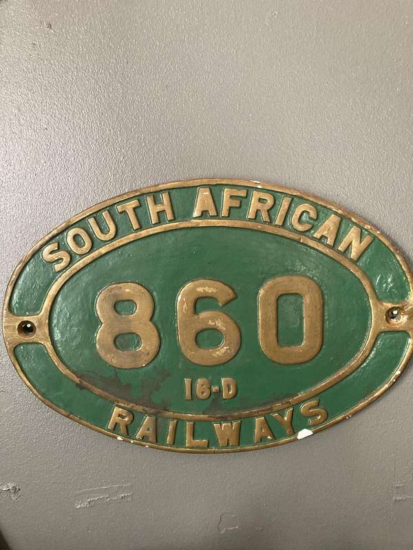 LOCOMOTIVE NUMBER PLATE ( REPRODUCTION)