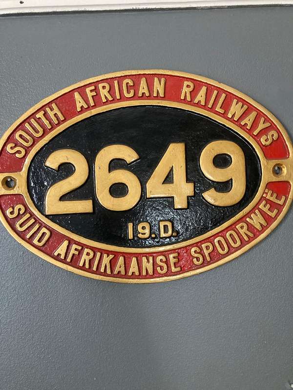 LOCOMOTIVE NUMBER PLATE ( REPRODUCTION)
