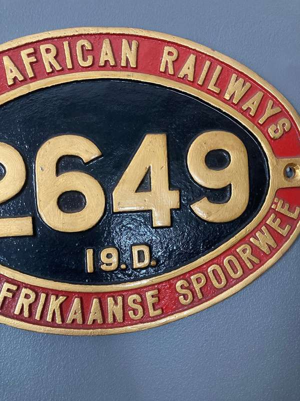 LOCOMOTIVE NUMBER PLATE ( REPRODUCTION)