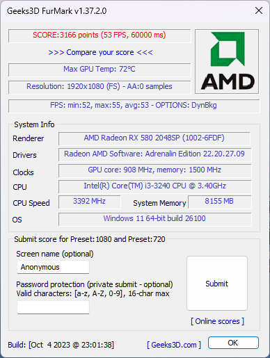 RX 580 8GB GPU - GDDR5, 256 bit, DirectX 12, OpenGL 4.6, OpenCL 2.1, AMD Graphics Card, 8 GB VRAM