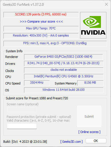 NVIDIA GeForce 8400 GS 512MB DDR2 DVI VGA PCI-E 40W