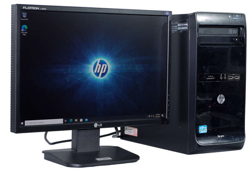 HP Pro 3400 Desktop Computer Tower  19" Monitor, Mouse and Keyboard included