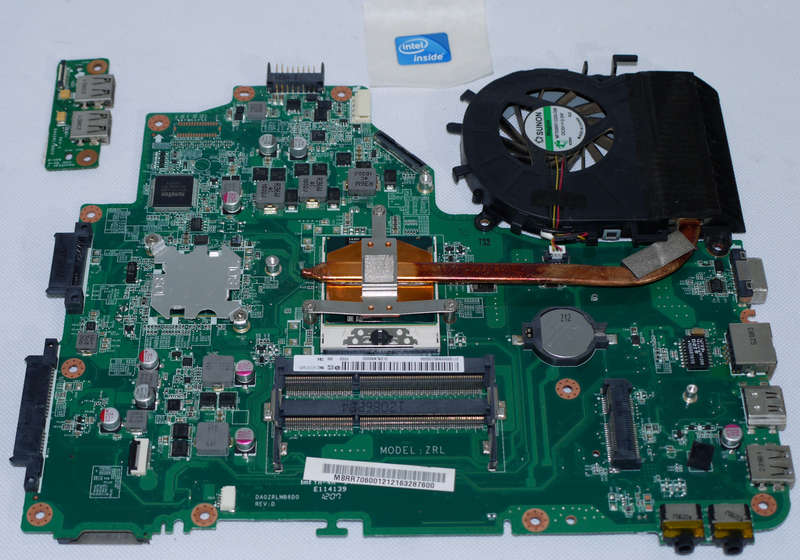 CPU and Motherboard for Acer Aspire 5349 series DA0ZRLMB6D0 MBRR706001