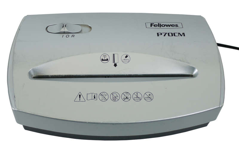 Fellowes P70CM paper shredder Cross shredding 73 dB 23 cm(SOLD AS IS WITHOUT THE BUCKET)