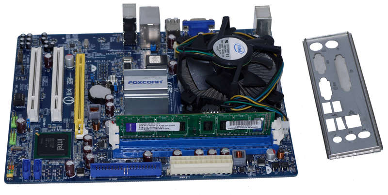 Motherboard, CPU and RAM Combo, Foxconn N15235  Dual-Core E5700 @ 3.00GHz  2GB DDR3 LGA 775